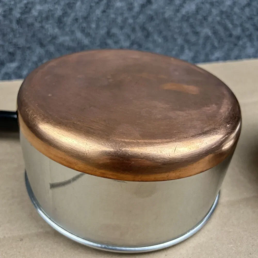 REVERE WARE 2QT. Sauce Pan Copper Bottom With Lid Vintage  Clinton, IL 1801